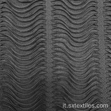 Tessuto a maglia a doppio jacquard in filo di acqua poliestere